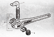 Детали трубных ключей Ridgid коленчатых
